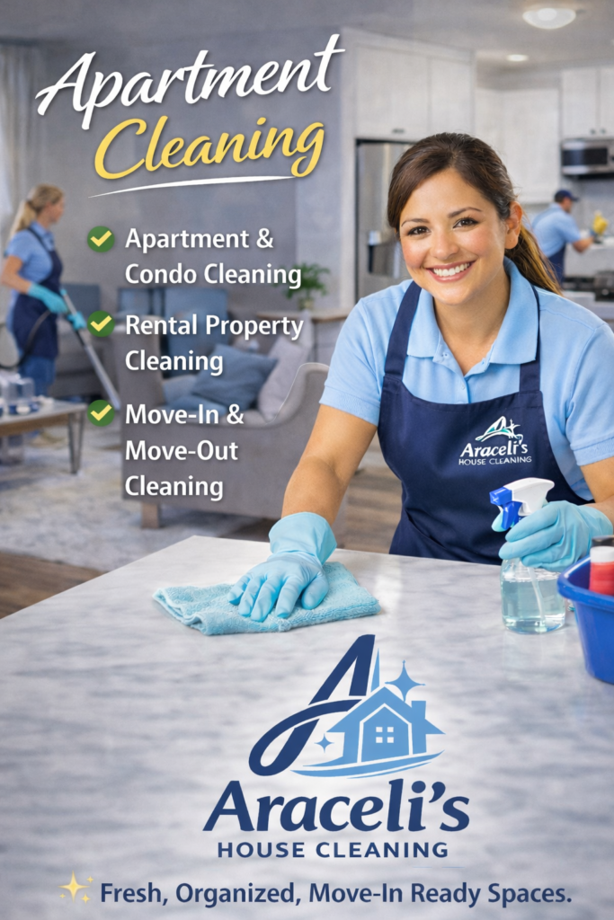 3 apartment cleaning